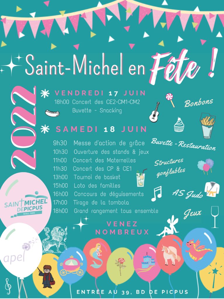 Animations festives - Bienvenue aux parents de Saint Michel de Picpus