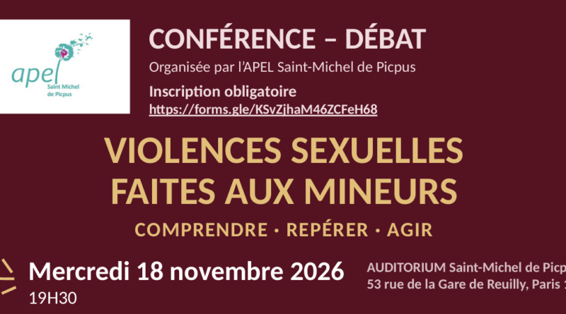 Conférence Violences Sexuelles Faites aux Mineurs